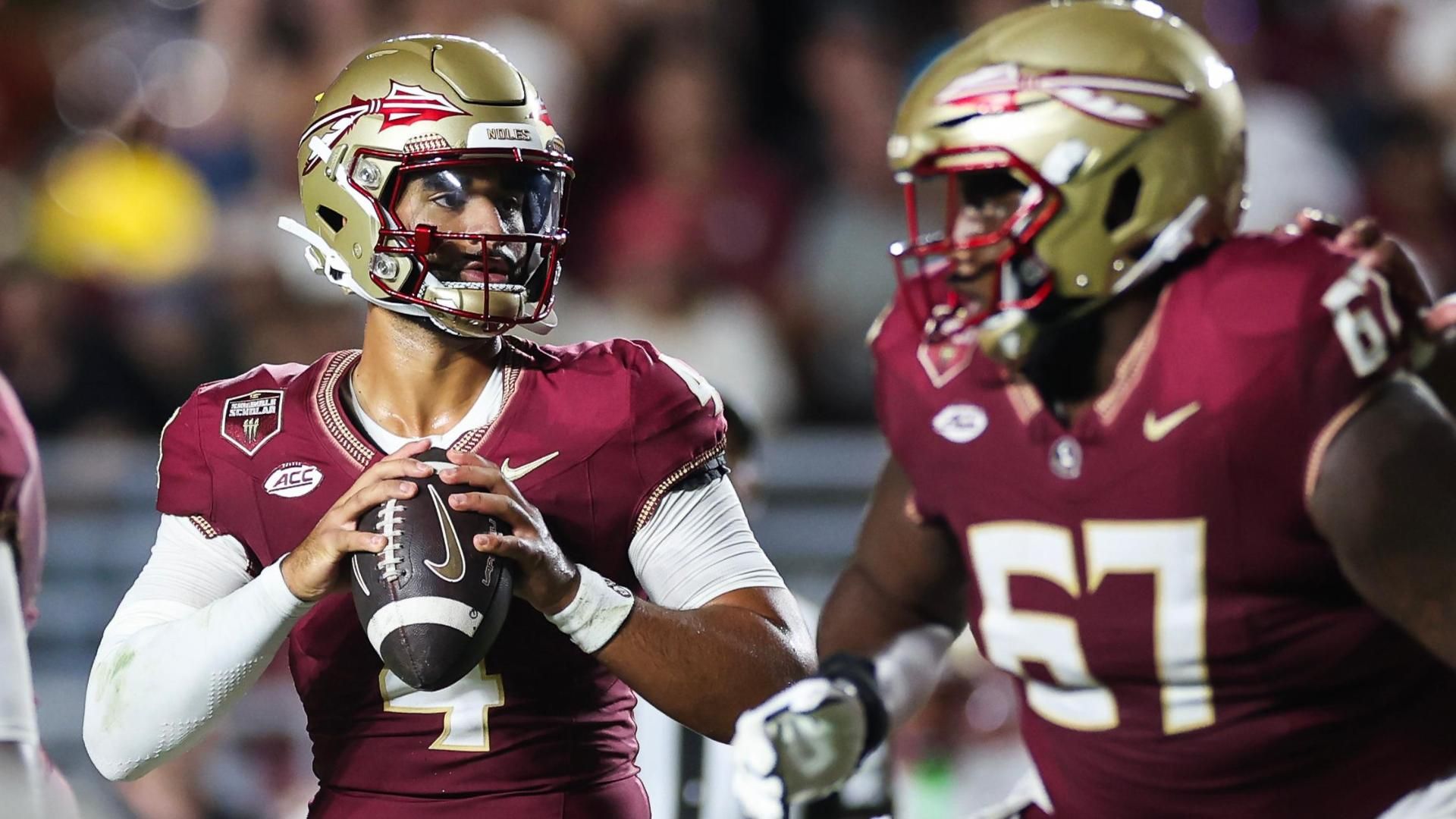 DJ Uiagalelei misses wide-open receiver in the end zone