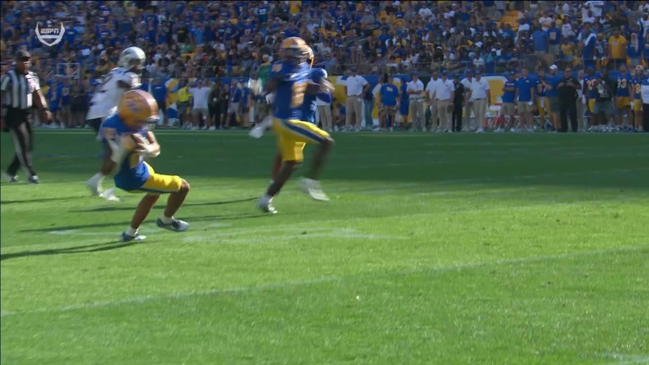 Cruce Brookins gets the interception vs. West Virginia