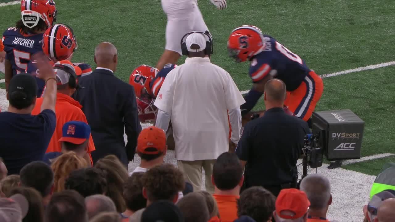 Ashton Daniels powers past defense for 15-yard rush