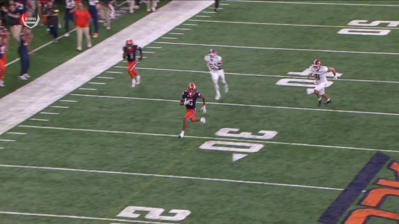Umari Hatcher speeds to a 67-yard Syracuse TD