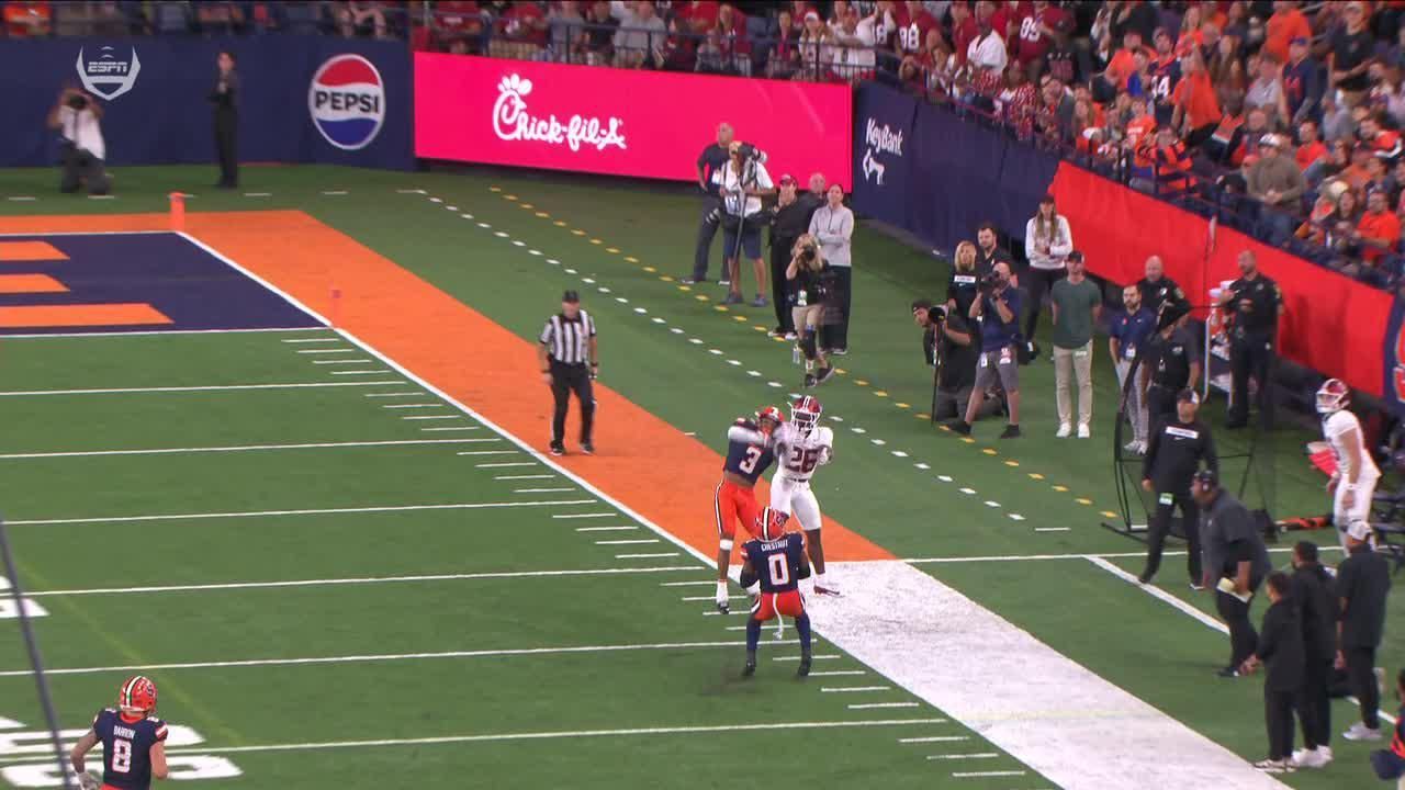 Clarence Lewis comes up with an INT for Syracuse