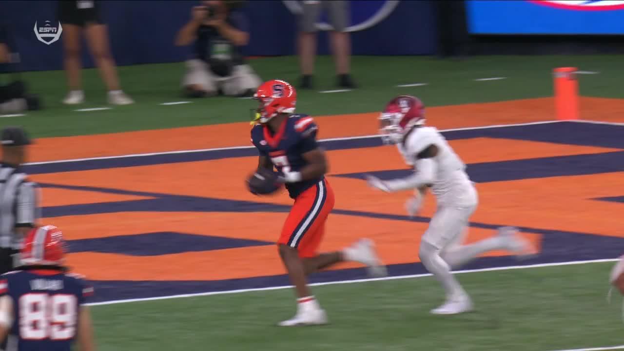 Syracuse grabs late lead on Kyle McCord's TD pass