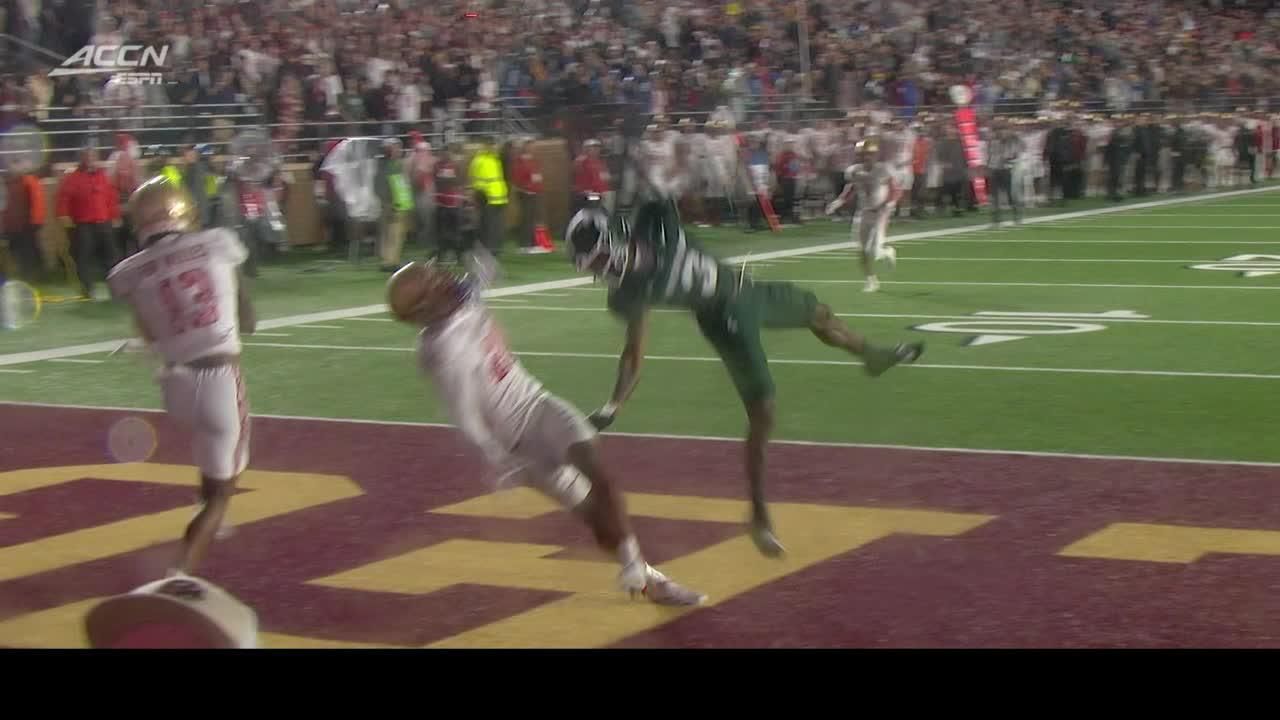 Max Tucker makes timely interception vs. Michigan State