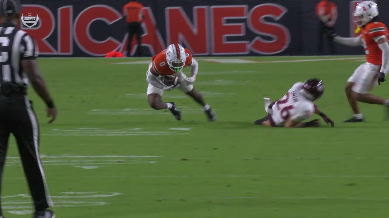 Miami comes up with INT on Kyron Drones' deflected pass