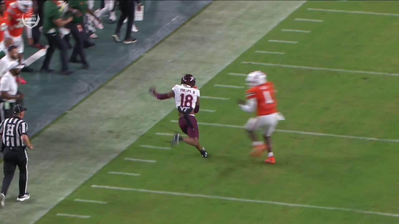 Cam Ward throws an INT in the red zone