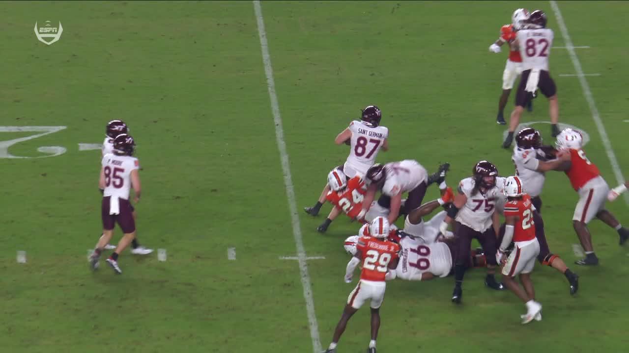 Virginia Tech stuffed on fake FG