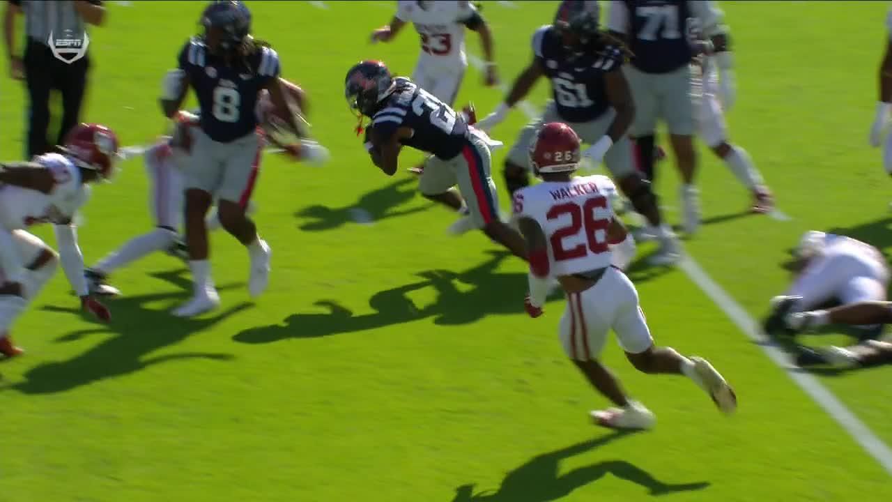 Ole Miss drives 75 yards for an opening TD