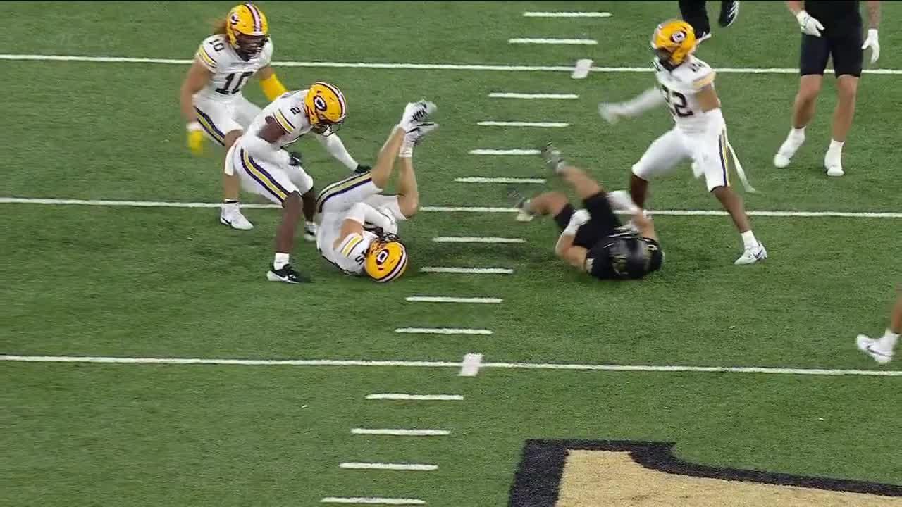 Liam Johnson had an interception vs. Wake Forest