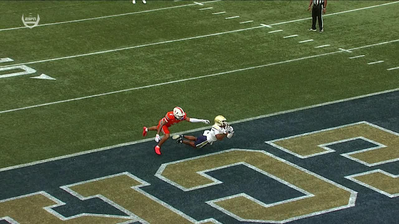 Georgia Tech's Chase Lane makes an incredible TD catch