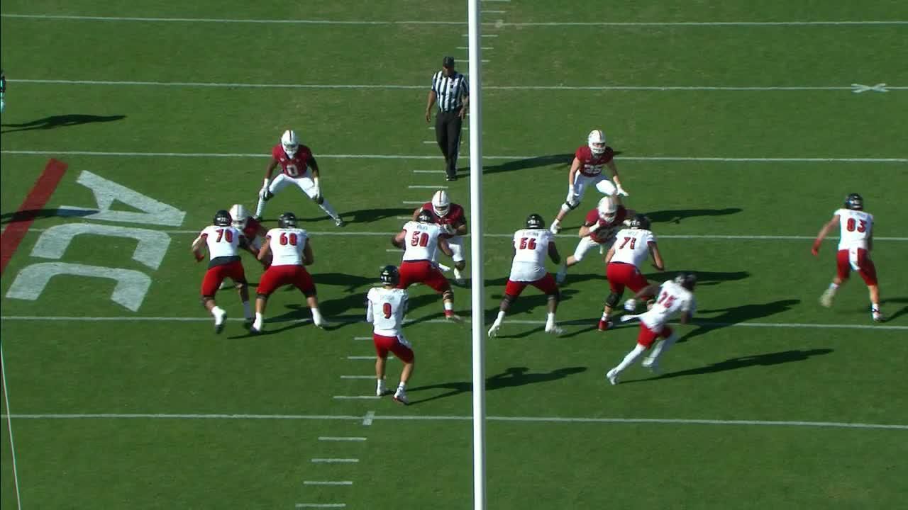 Gaethan Bernadel had an interception vs. Louisville