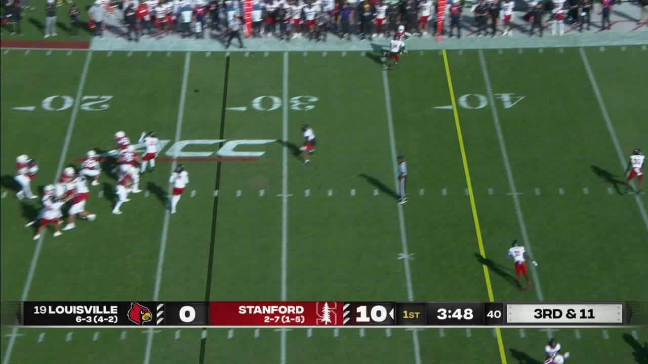 Corey Thornton had an interception vs. Stanford