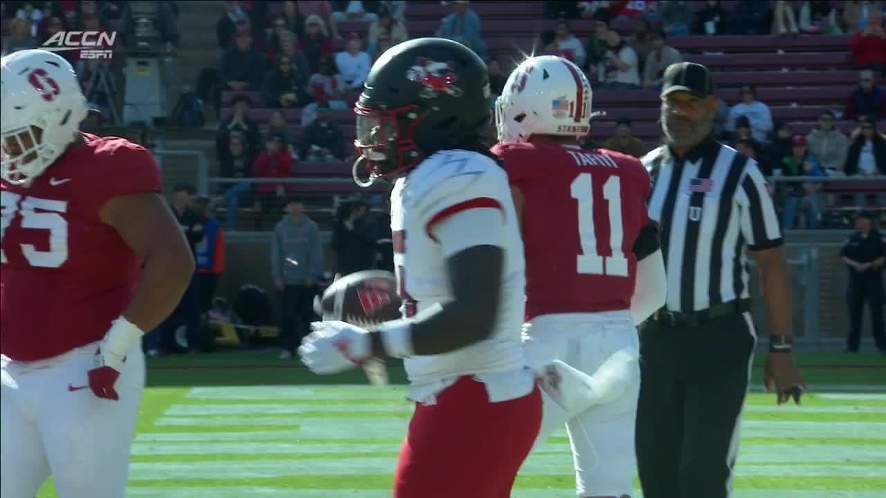 Donald Chaney Jr. crosses goal line for 1-yard rushing touchdown