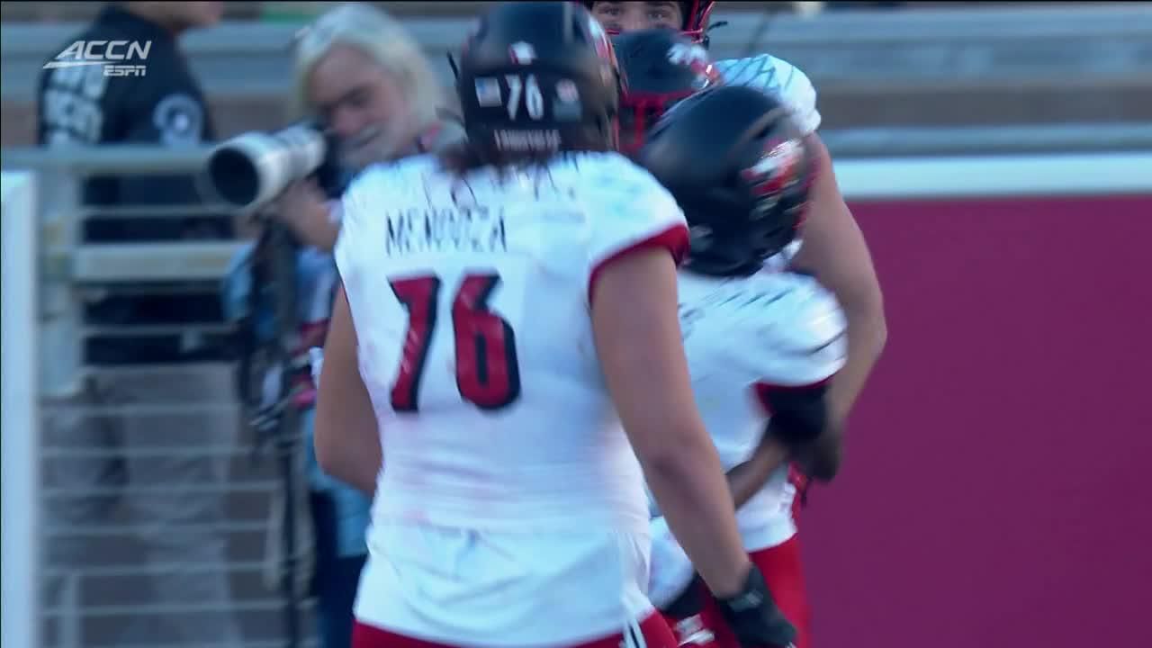 Touchdown! Duke Watson scores vs. Stanford