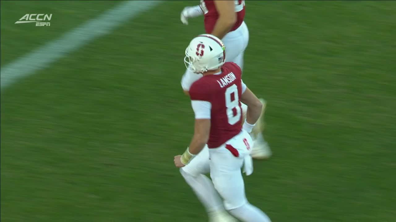 Justin Lamson connects for 25-yard TD pass