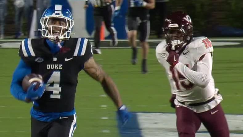 Touchdown! Eli Pancol scores vs. Virginia Tech