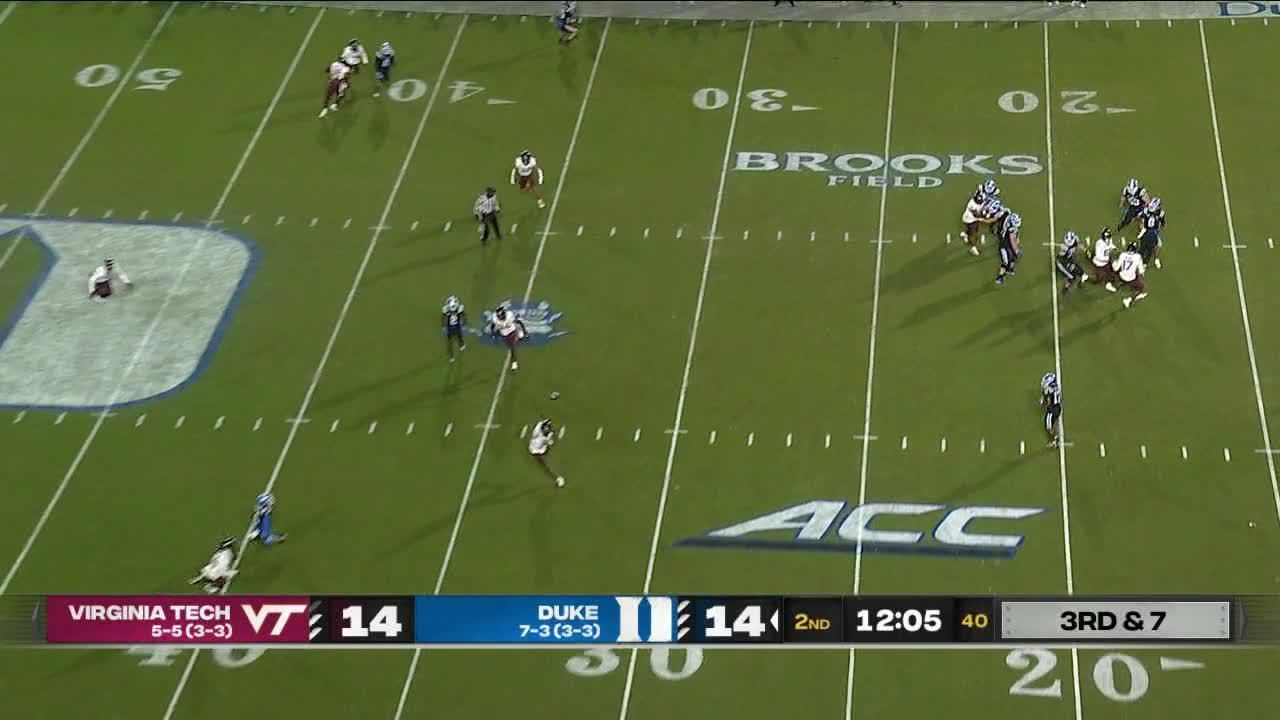 Dorian Strong had an interception vs. Duke