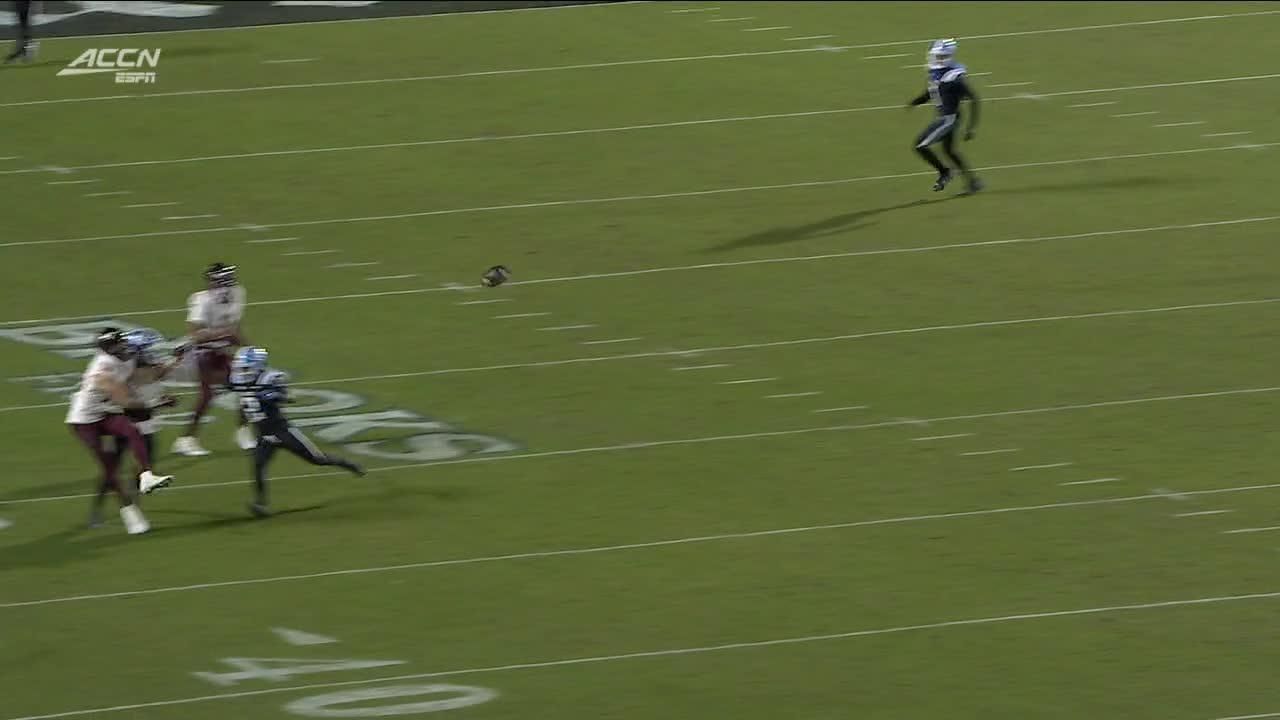 Joshua Pickett had an interception vs. Virginia Tech